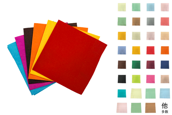 【新入荷】カラー紙ナプキン|包み紙やディスプレイにも