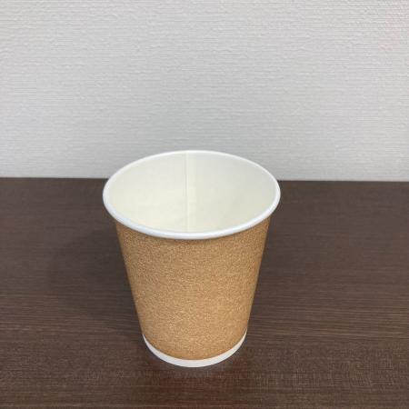 8oz ASホット未晒風印刷｜発泡断熱紙コップ 265ml(8オンス) 1,000個