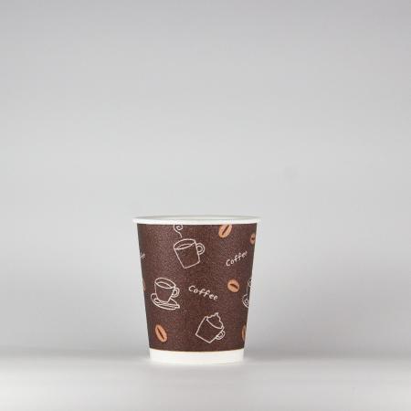 8oz ASホットSカフェ｜発泡断熱紙コップ 265ml(8オンス) 1000個(2色