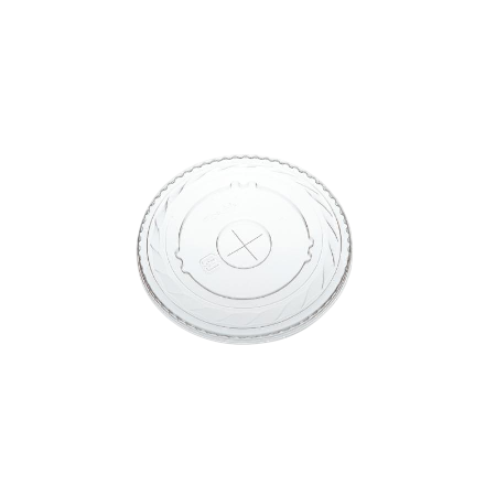 プラスチックカップ用フタ 98mm口径 2,000個(PET製) 平フタ(ストロー穴付) ※適合品番あり ※沖縄・離島 送料別途 ※個人宅配送不可