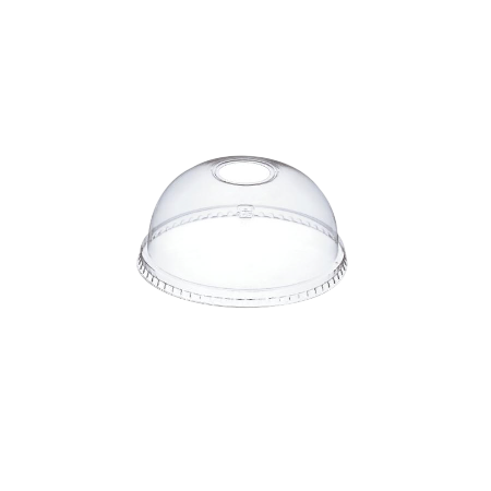 プラスチックカップ用フタ 98mm口径 2,000個(PET製) ドームフタ(ストロー穴付) ※適合品番あり ※沖縄・離島 送料別途 ※個人宅配送不可