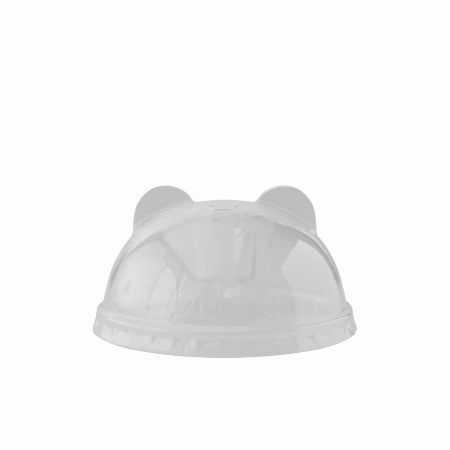 プラスチックカップ用フタ 90mm口径 1,000個(PET製) ドームフタ(アニマル/ストロー穴付) ※適合品番あり ※沖縄・離島 送料別途