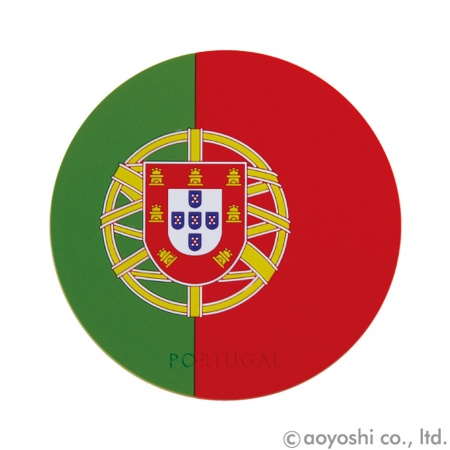 28496｜コースター ポルトガル ワールドフラッグコースター PORTUGAL