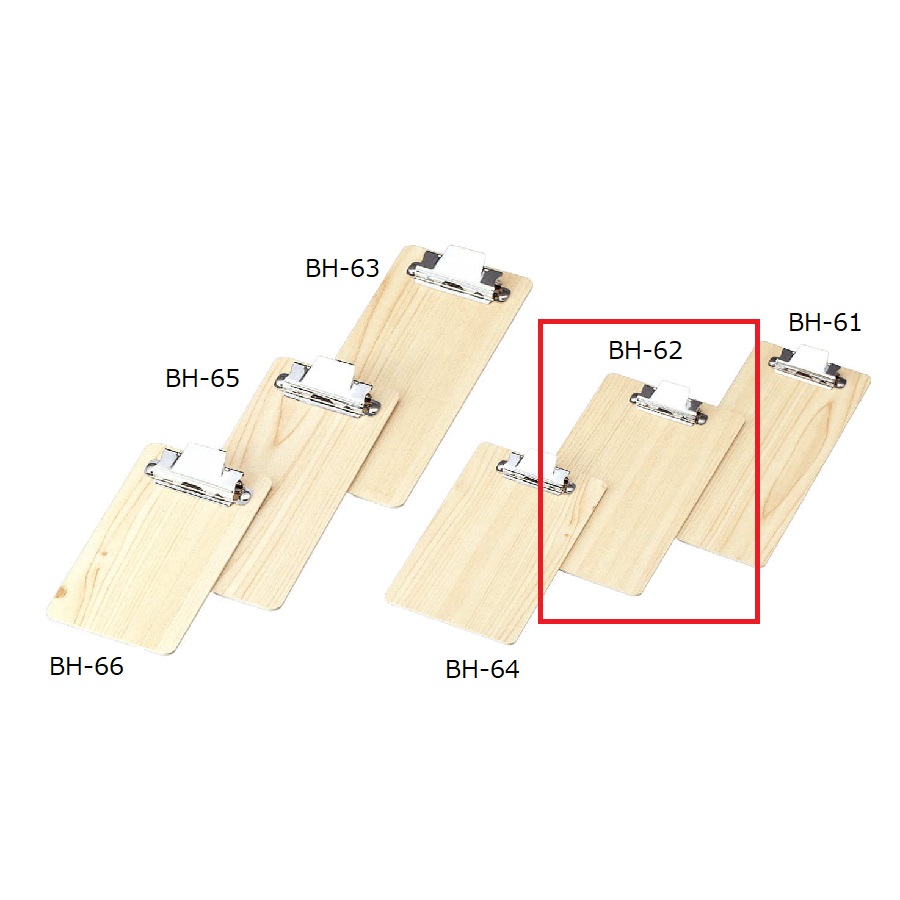 BH-62｜伝票ホルダー W120xH210mm 金具クリップ付 木目柄 BH-62 えいむ(Aim)｜飲食店用品・印刷通販のatta(アッタ)