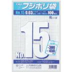 フジポリ袋 No.15　0.03mm厚 W300×H450mm　3,000枚　※北海道・沖縄・離島 送料別途　※個人宅配送不可 (尚美堂/フジナップ)