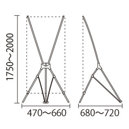 QSB-1618｜バナースタンド 屋内用 クイックバナーL QSB-1618 【データ