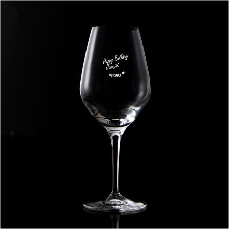 AON-014｜オーセンティス 白ワイングラス オリジナル彫刻(サンドブラスト) 完全データ入稿｜飲食店用品・印刷通販のatta(アッタ)
